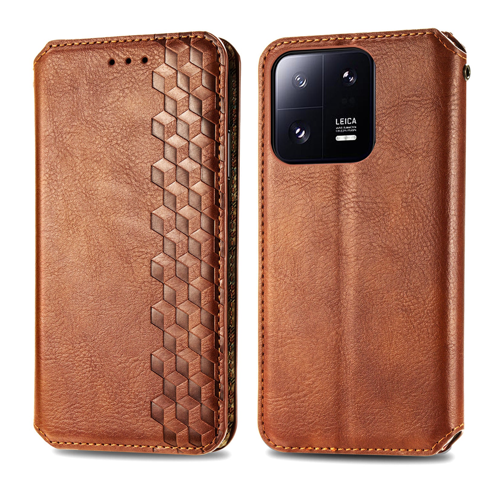 For Xiaomi 13 Pro 5G Rhombus Imprinted Wallet Phone Case PU Leather Stand Magnetic Auto Closing Cover For Xiaomi 13 Pro 5G Rhombus Imprinted Wallet Phone Case PU Leather Stand Magnetic Auto Closing Cover
